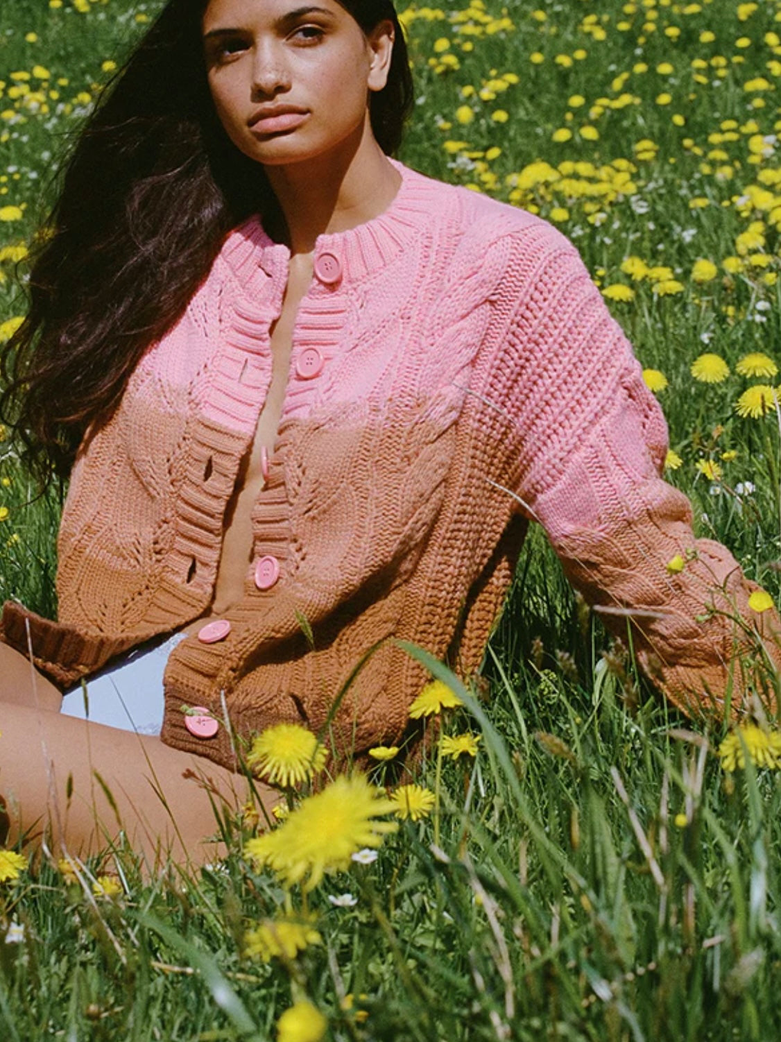 SPELL Midsummers Dream Knit Cardigan in Neapolitan