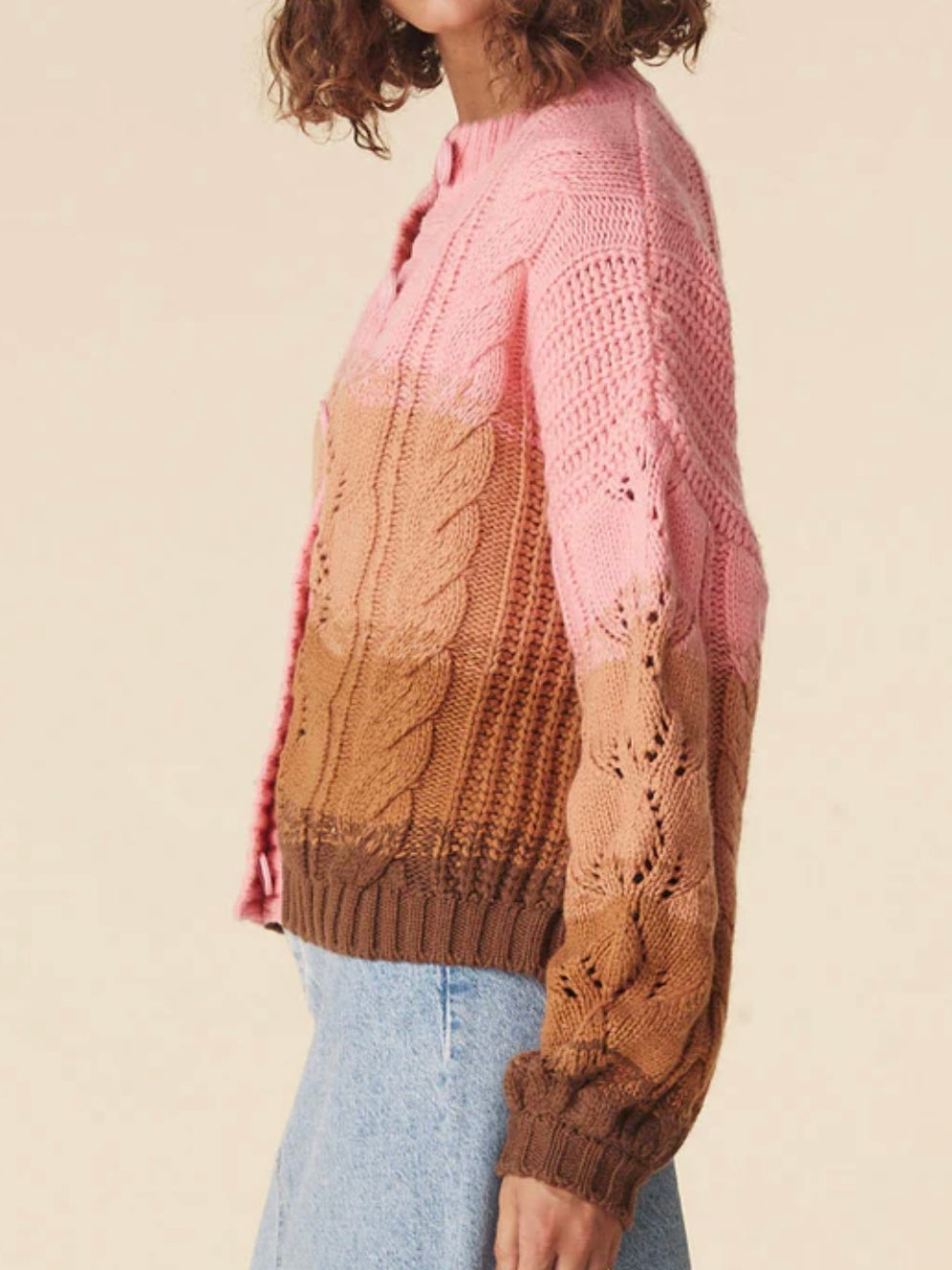SPELL Midsummers Dream Knit Cardigan in Neapolitan