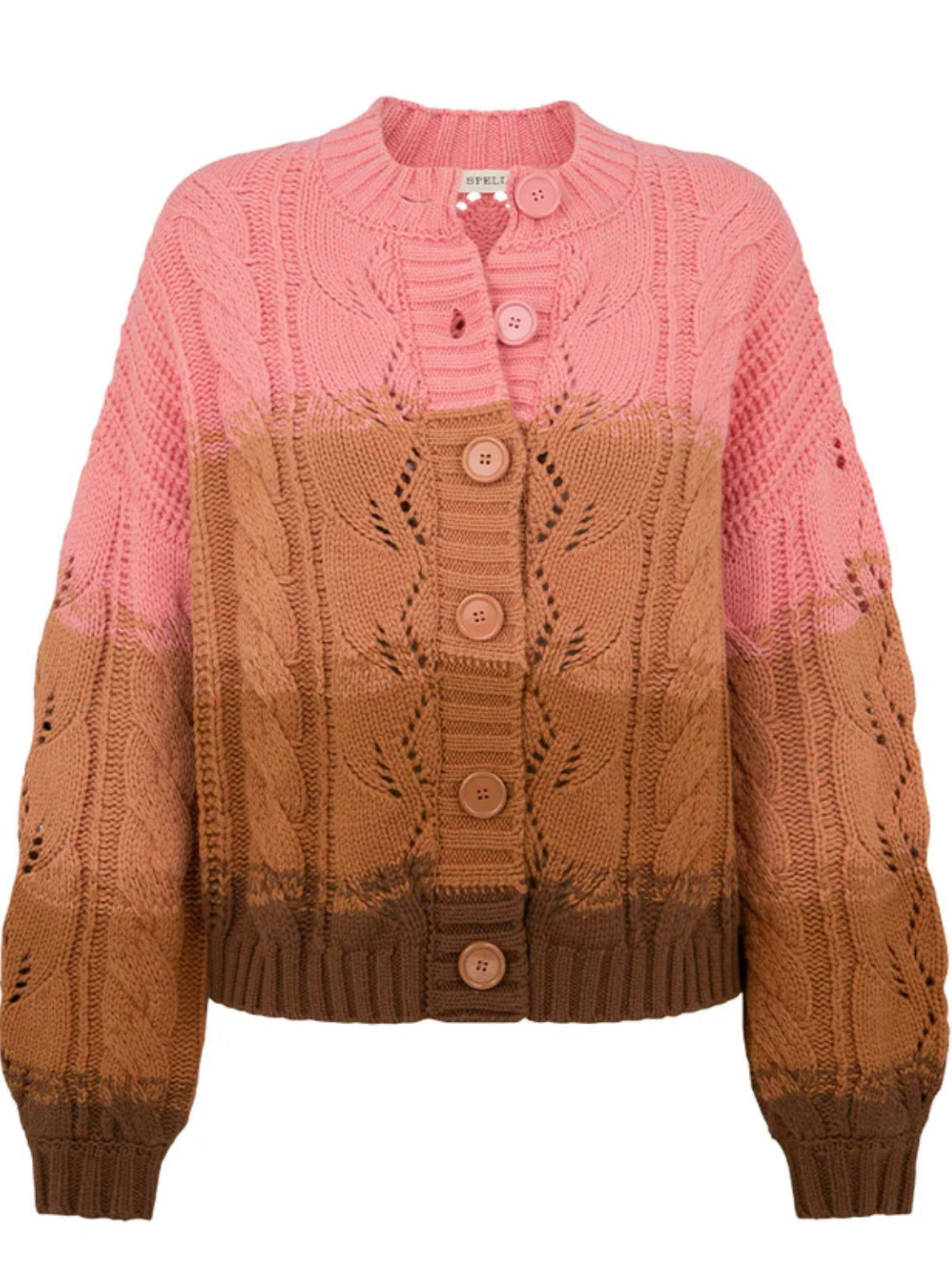 SPELL Midsummers Dream Knit Cardigan in Neapolitan