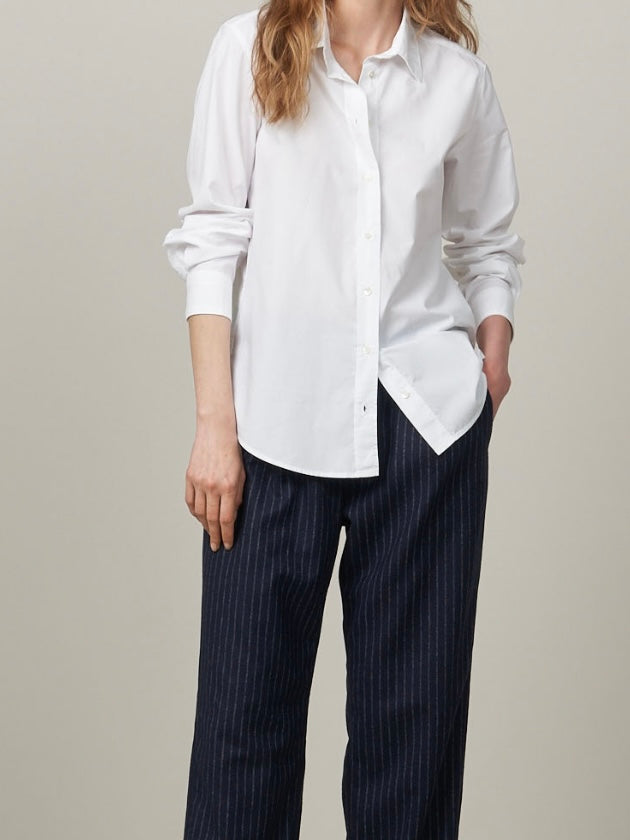 Hartford Coraz Shirt in White Cotton