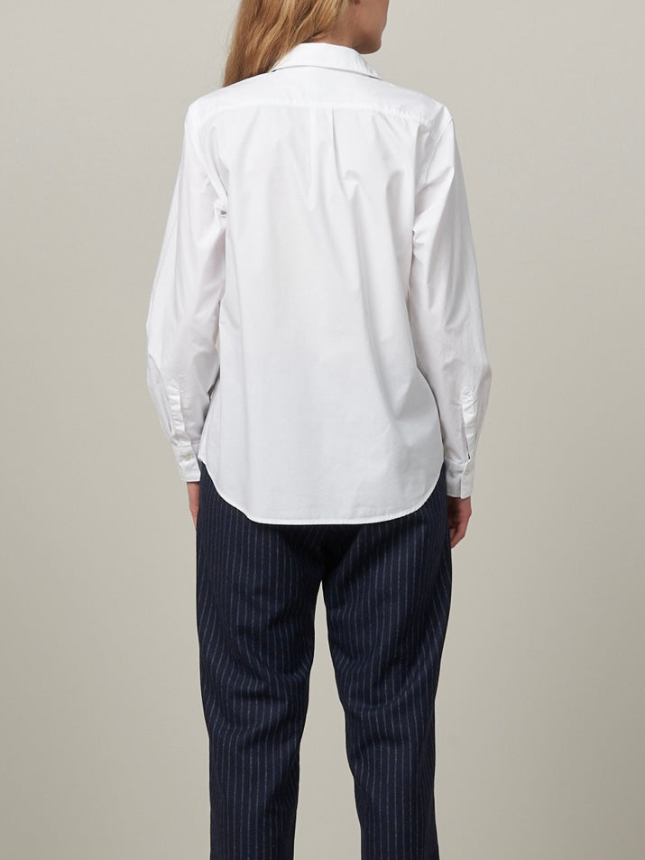 Hartford Coraz Shirt in White Cotton