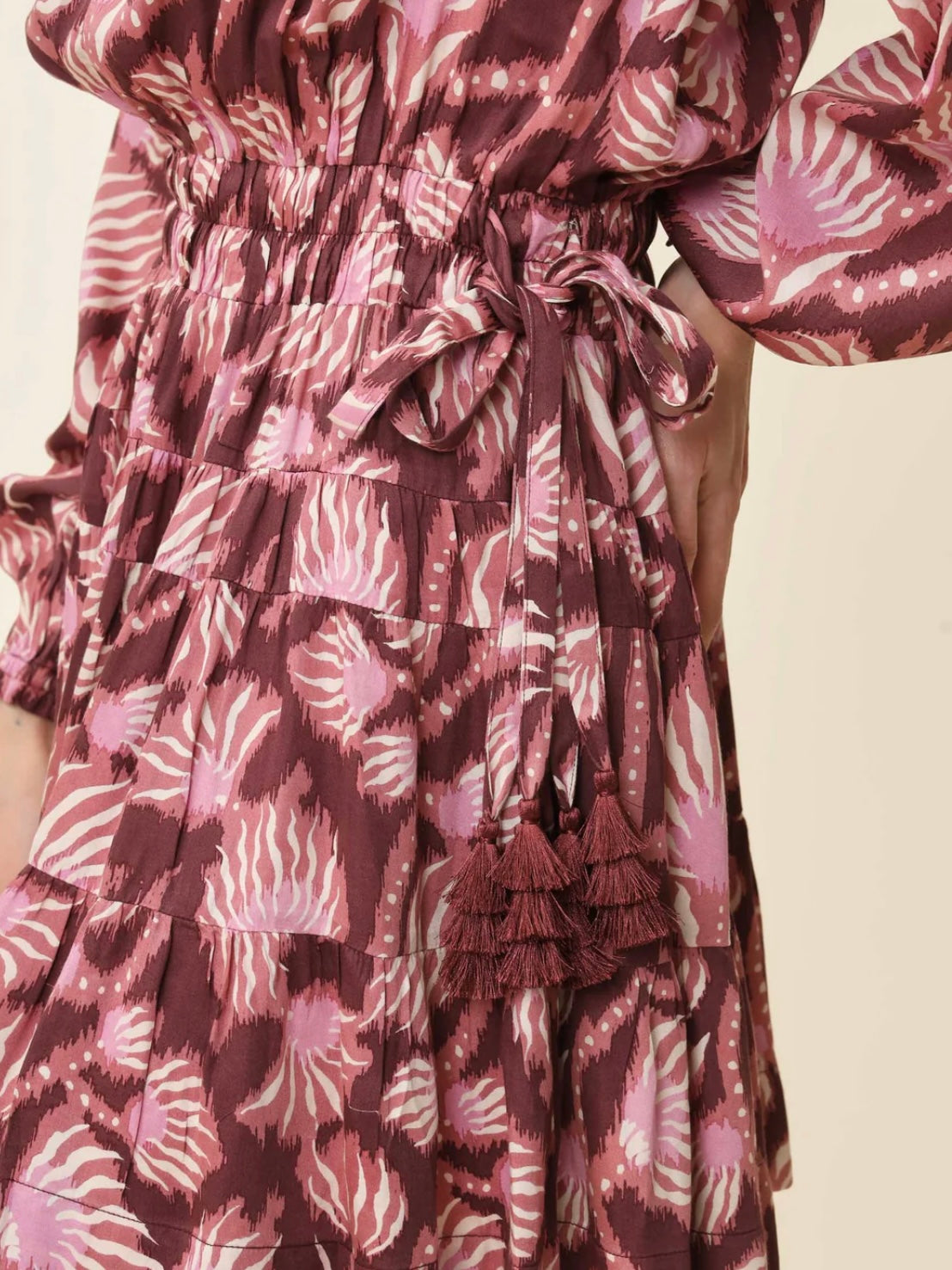 Omika Irma Mini Dress Elyse Aubergine