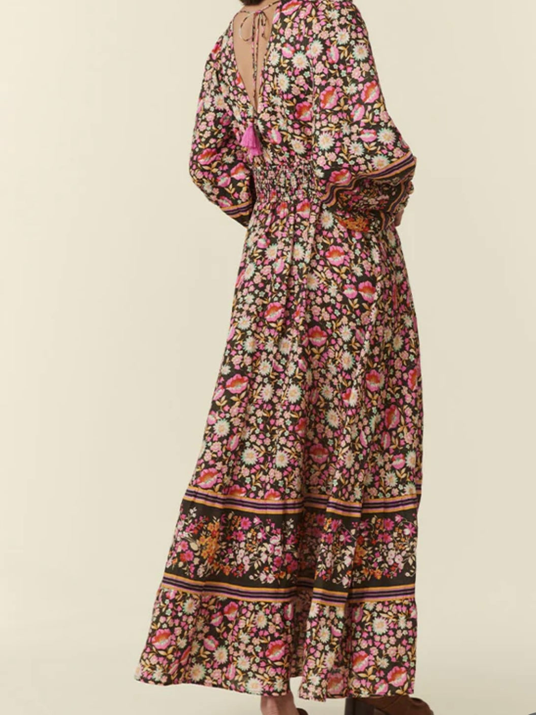 SPELL Impala Lily Gown in Night Blossom