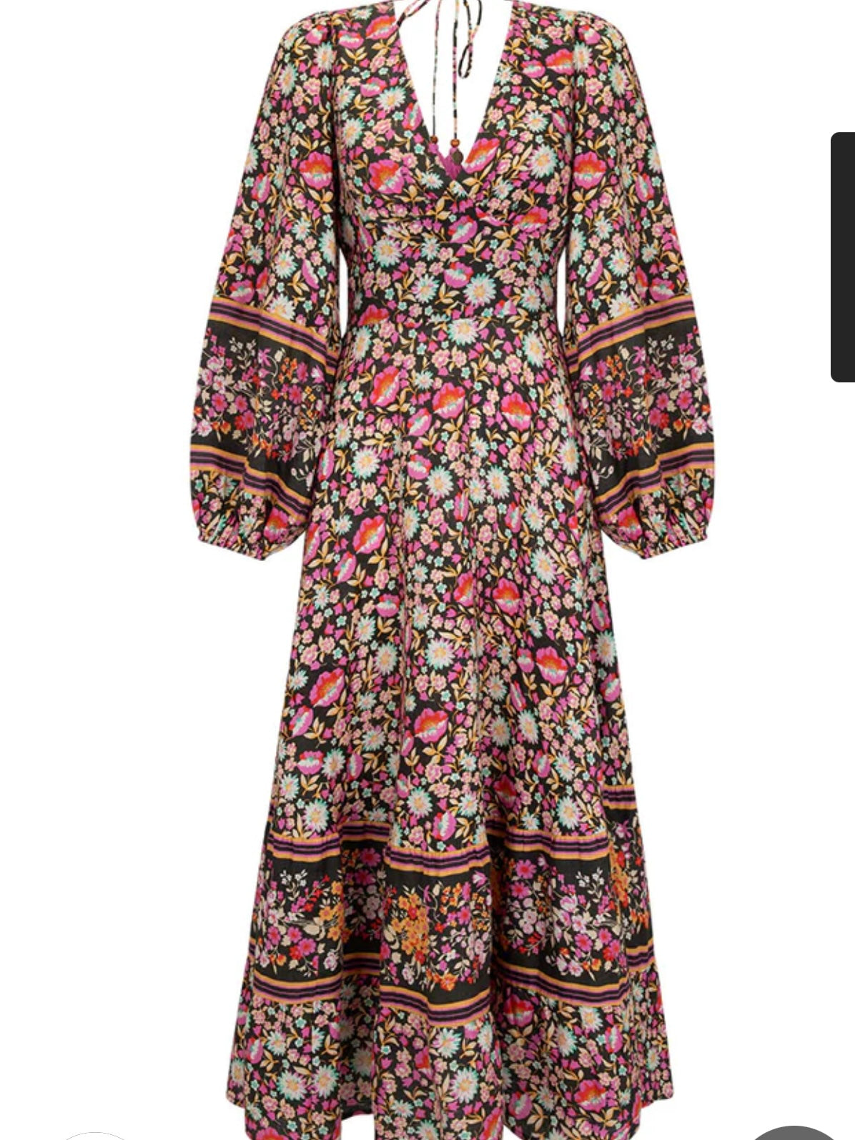 SPELL Impala Lily Gown in Night Blossom