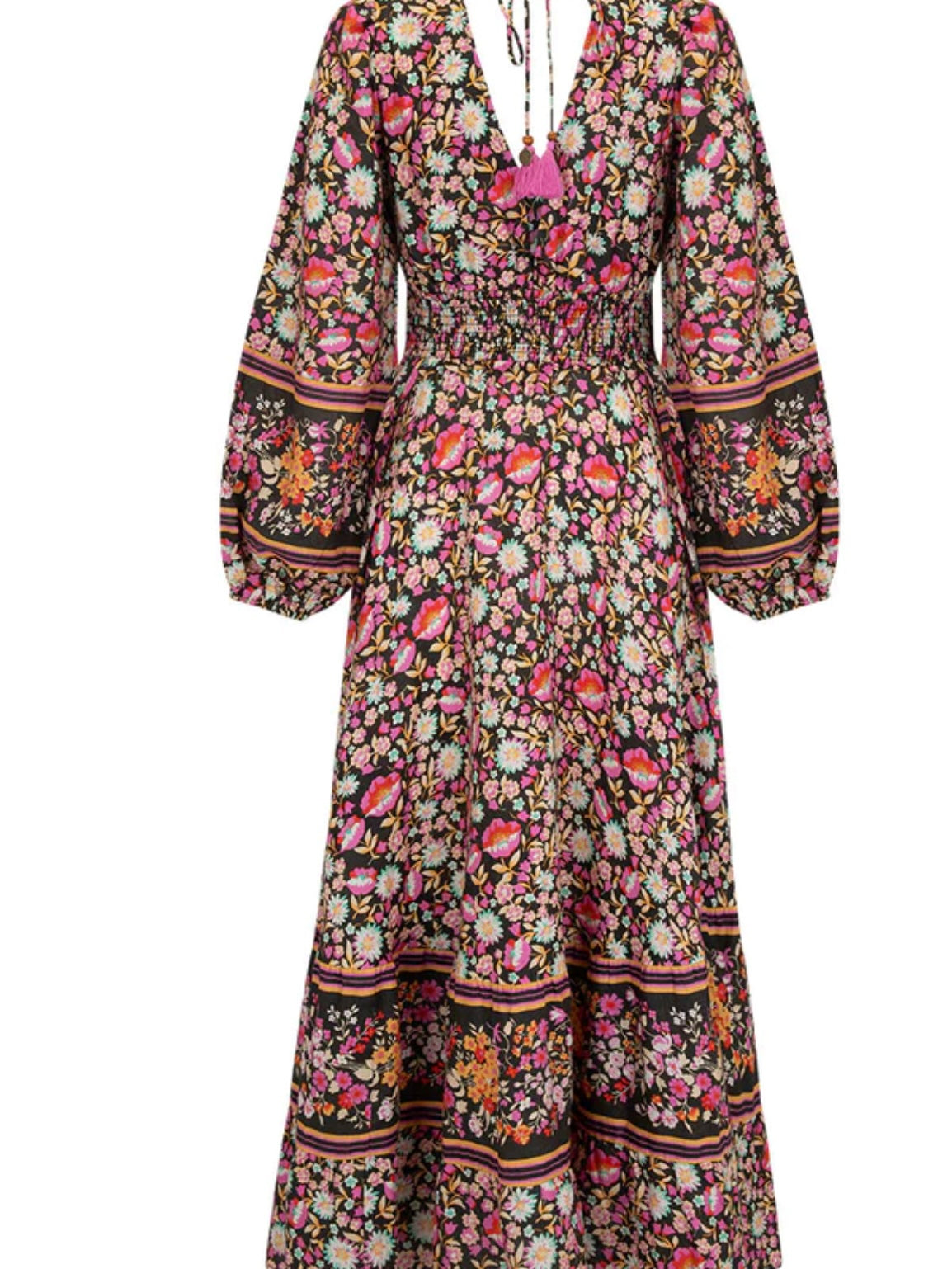 SPELL Impala Lily Gown in Night Blossom