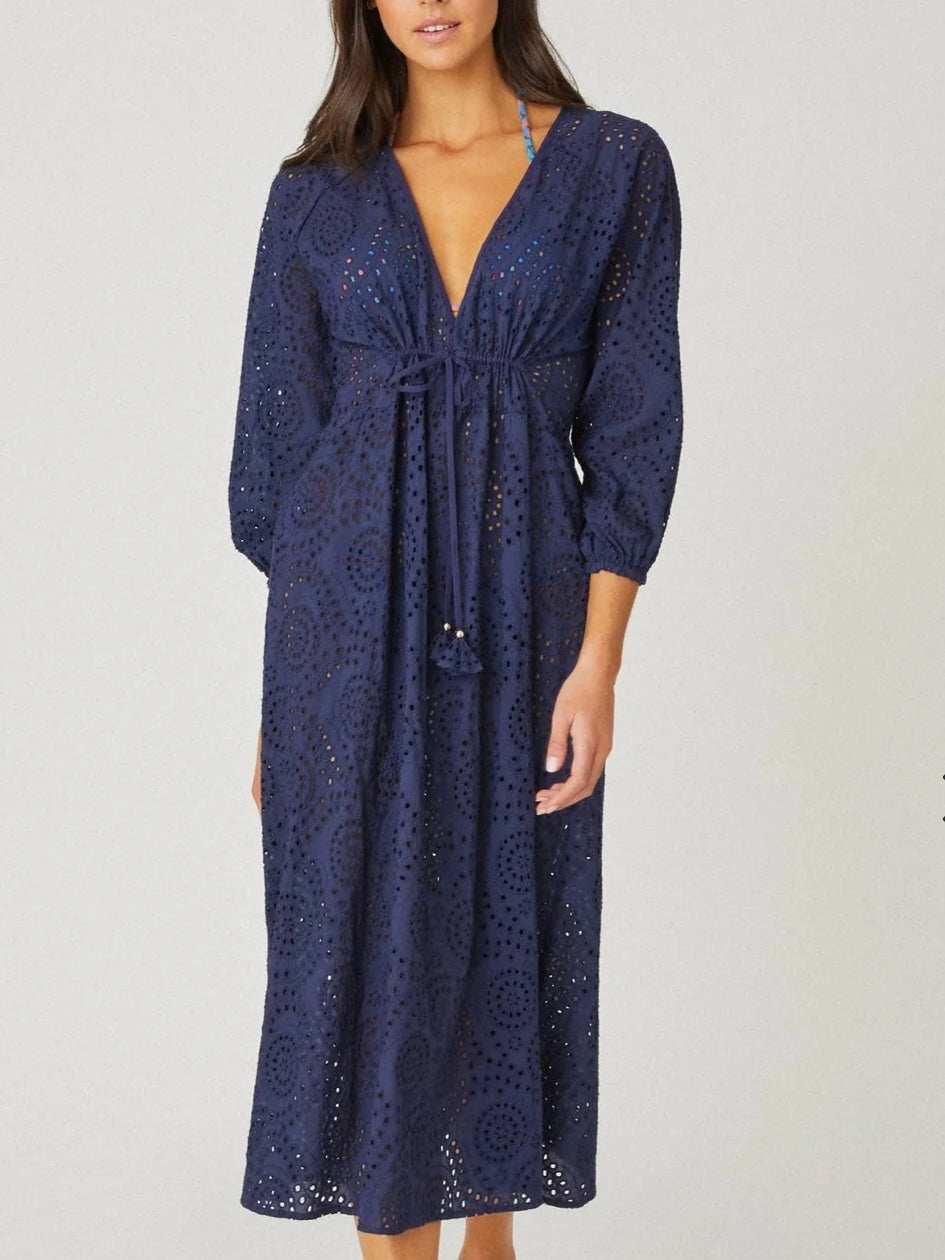 Shoshanna Marseille Dress in Navy