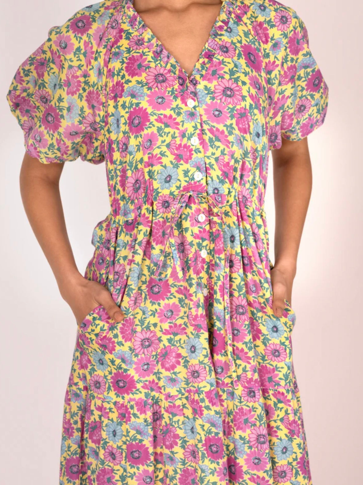 Banjanan Poppy Dress Daisy Lemon