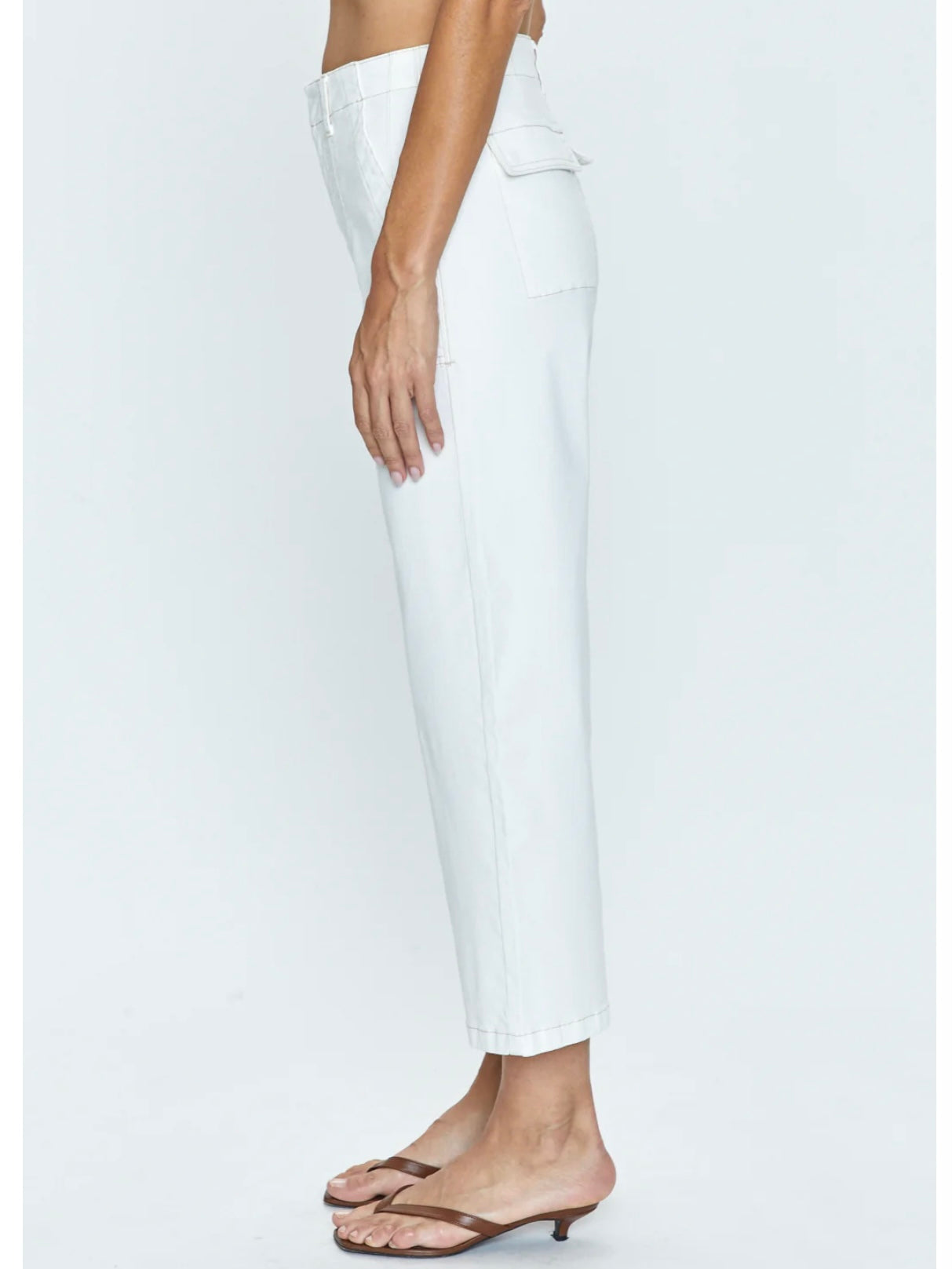Pistola Sophia Wide Leg Pant in Le Blanc
