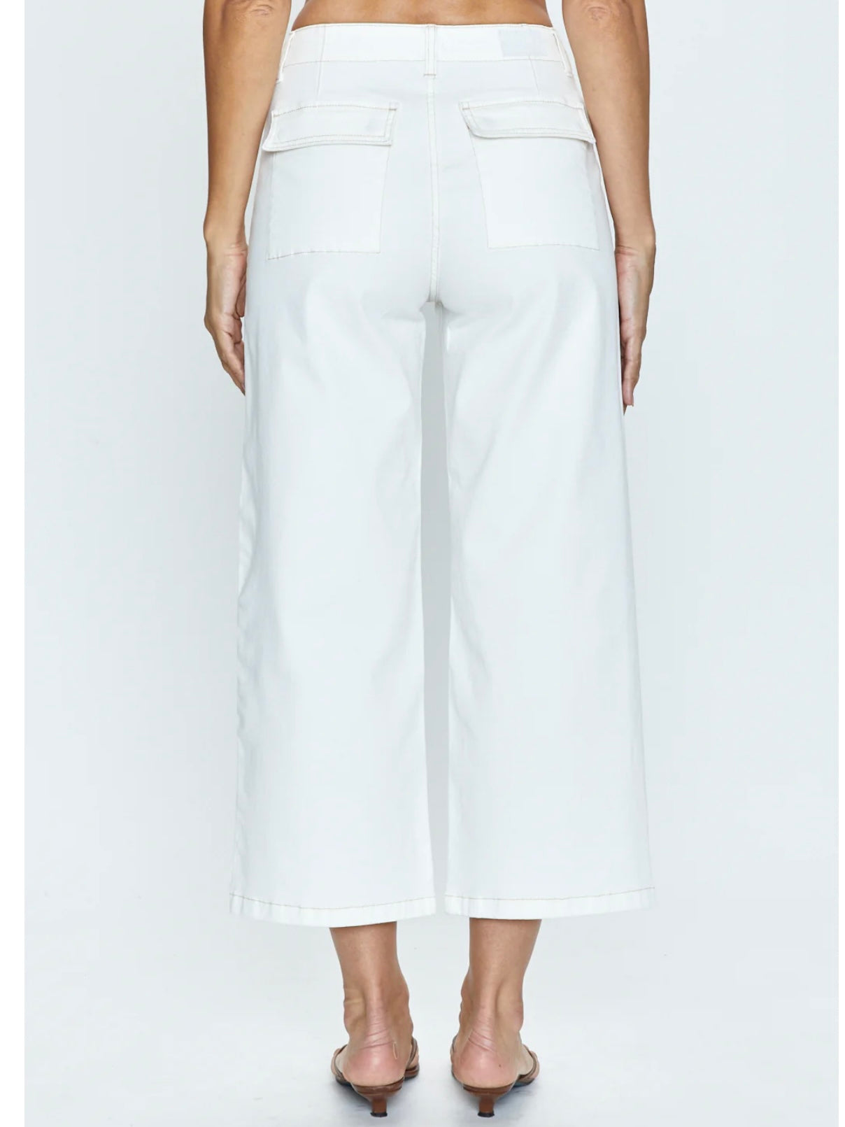 Pistola Sophia Wide Leg Pant in Le Blanc