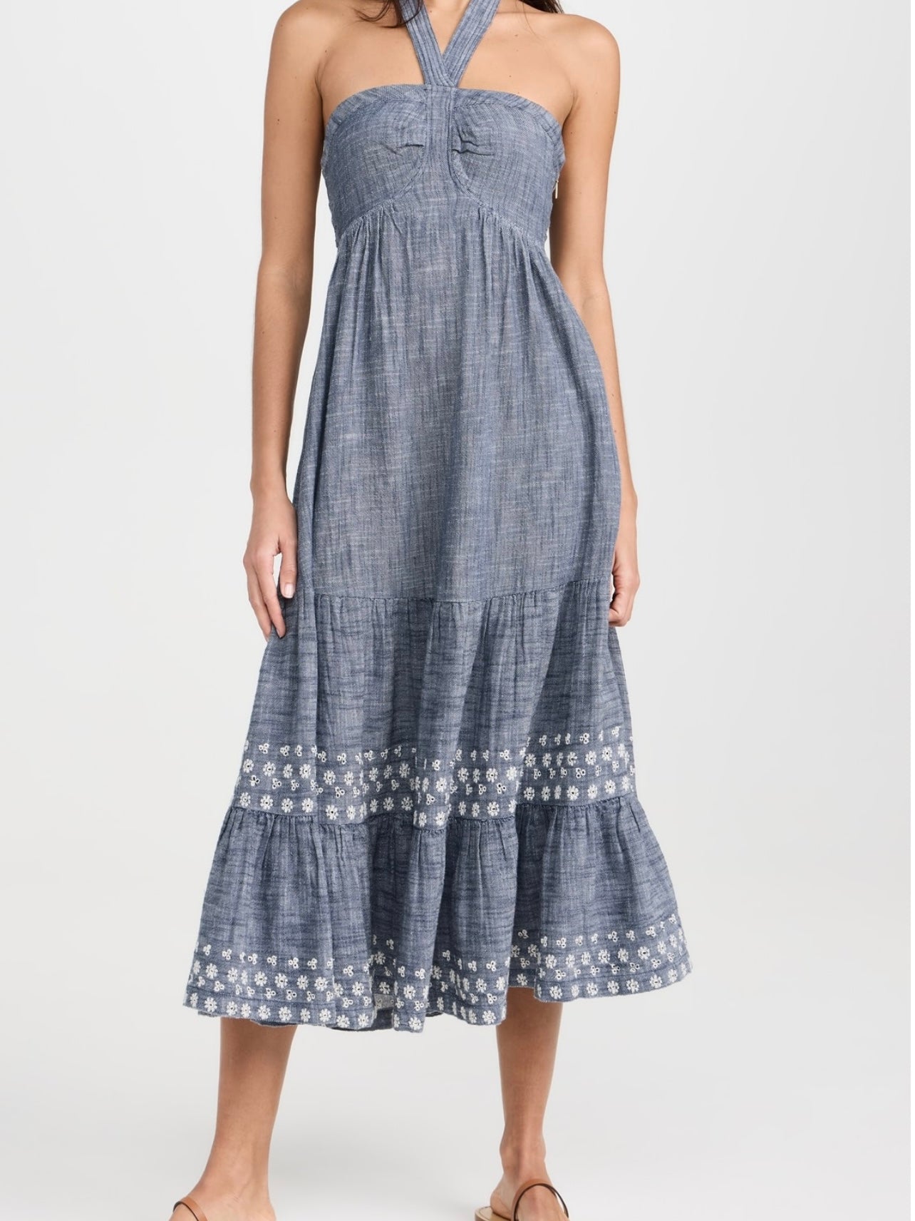 Cleobella Raphaela Midi Dress in Chambray