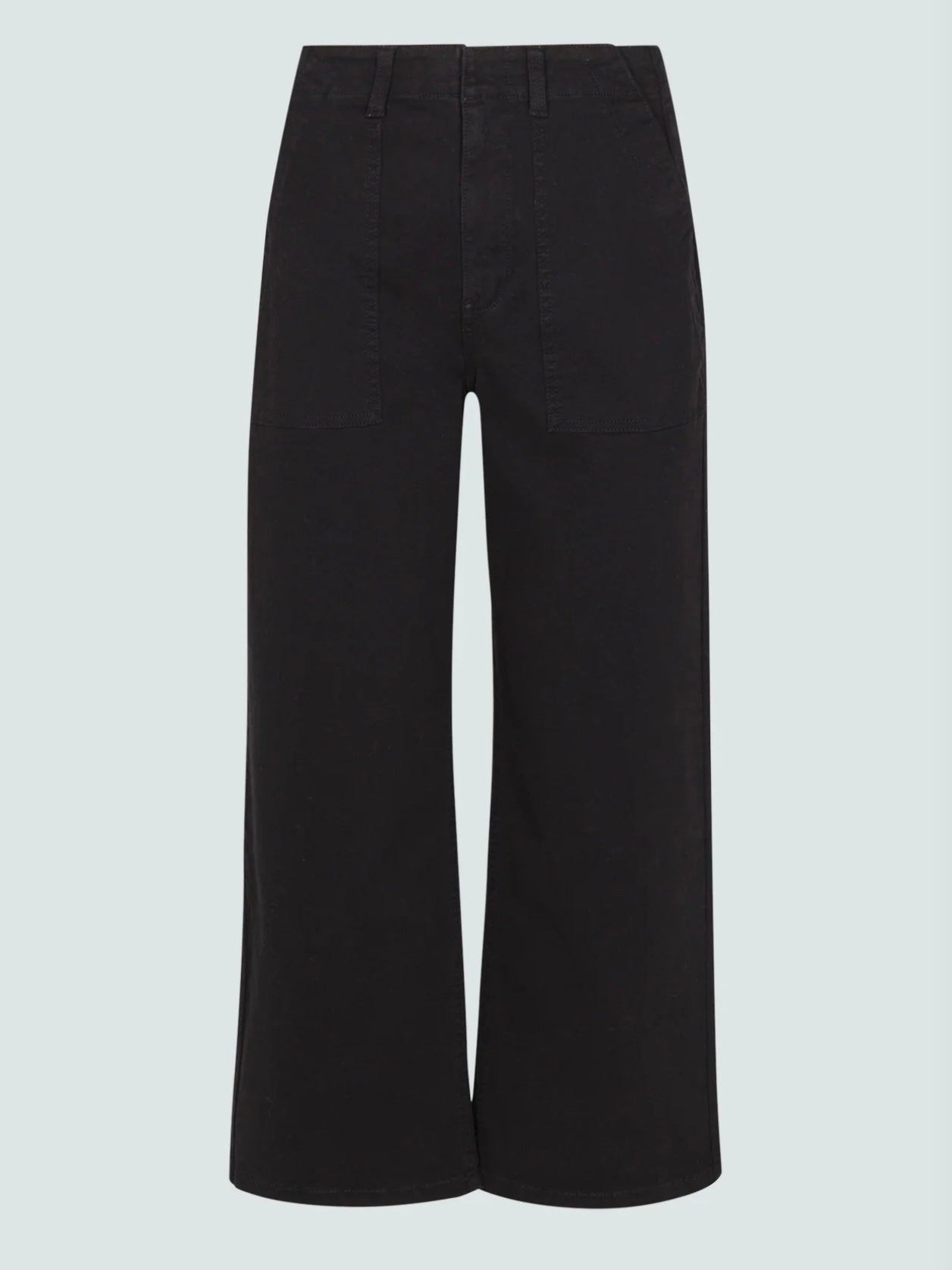 Pistola Sophia Wide Leg Utility Ankle Pant in Black