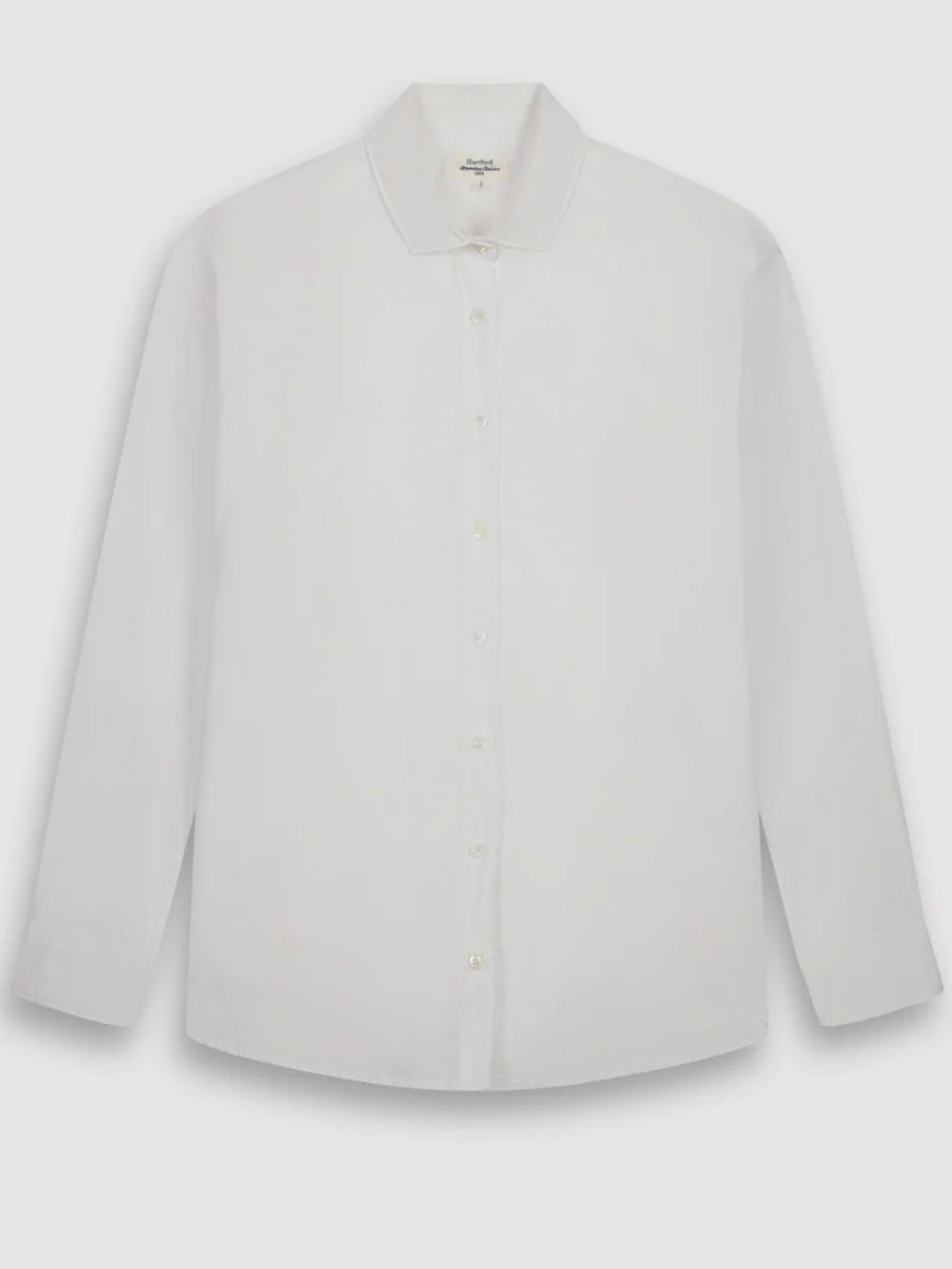 Hartford Charlot White Poplin Shirt