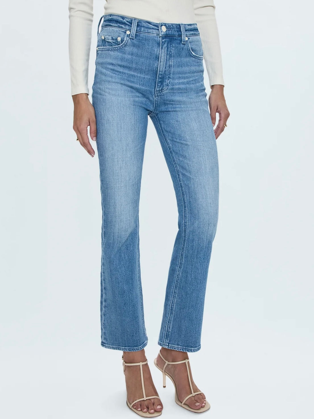 Pistola Krista High Rise Slim Boot Jean in Exam