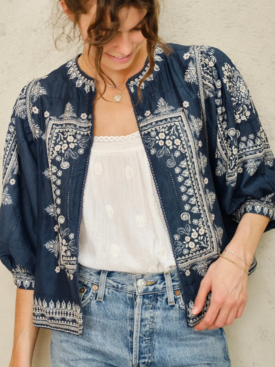 M.A.B.E Eden Jacket in Indigo