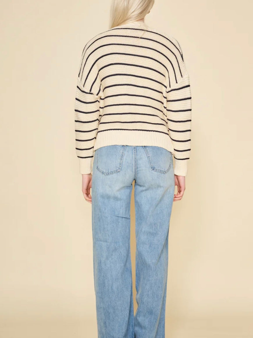 DRA Amara Cardigan in Navy Stripe