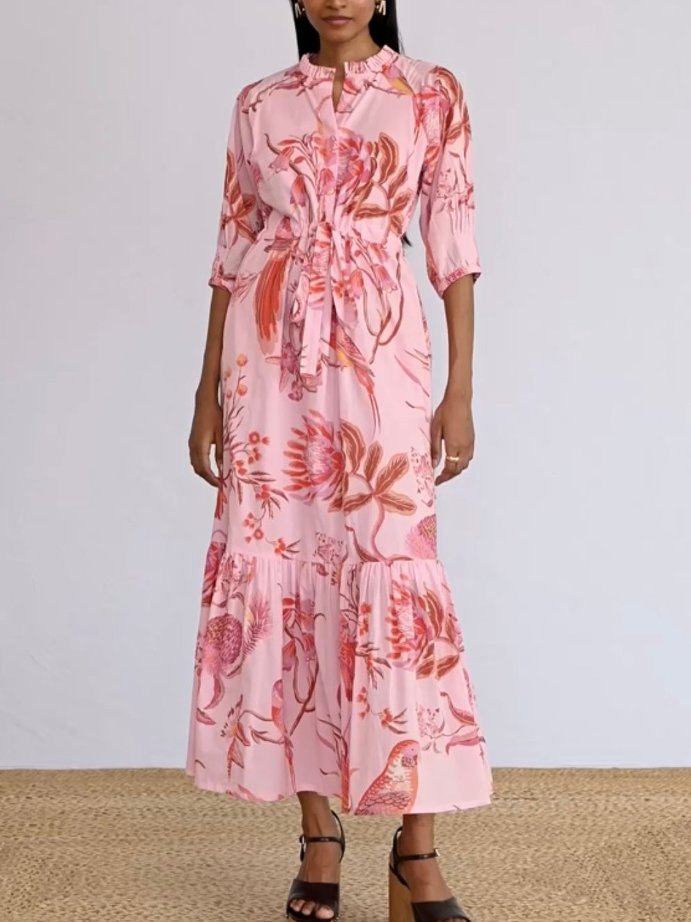 BANJANAN Betty Dress Botany Bay Pink Mist