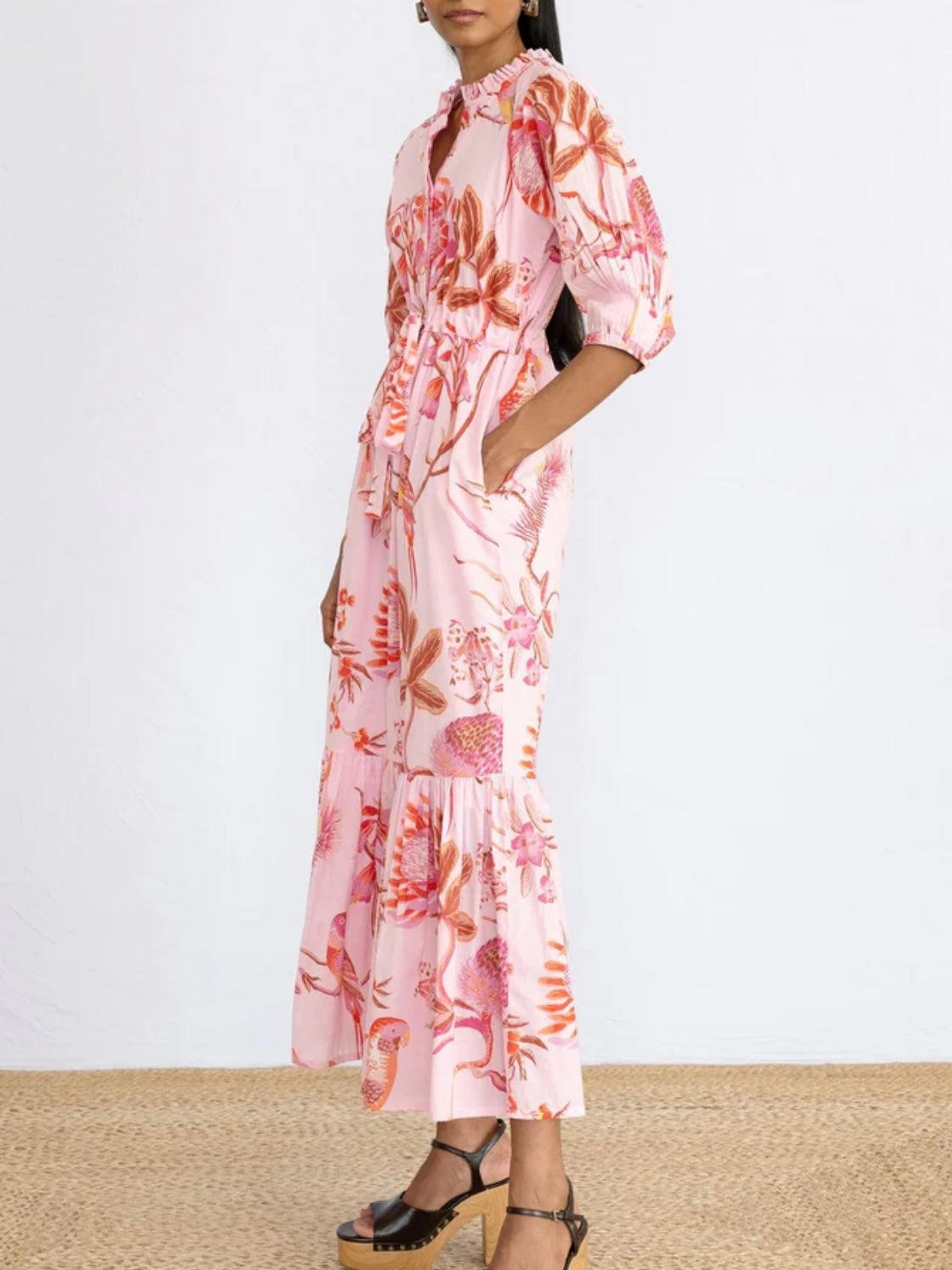 BANJANAN Betty Dress Botany Bay Pink Mist