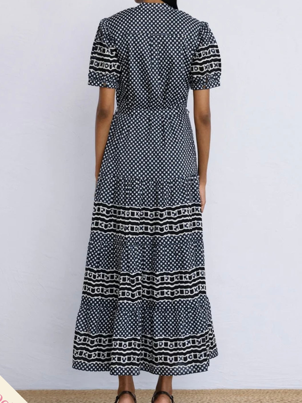 BANJANAN Saylor Dress Victorian Gingham Midnight
