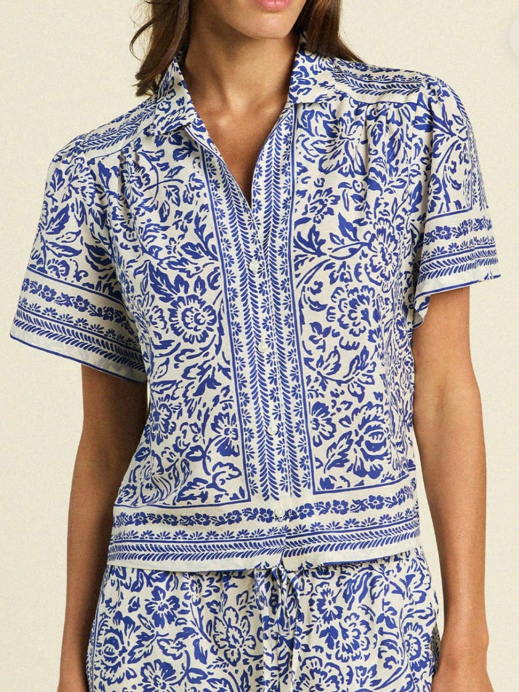 Trovata Helene Blouse Hydra Border
