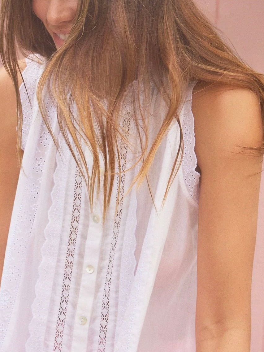 XIRENA White Lara Shirt