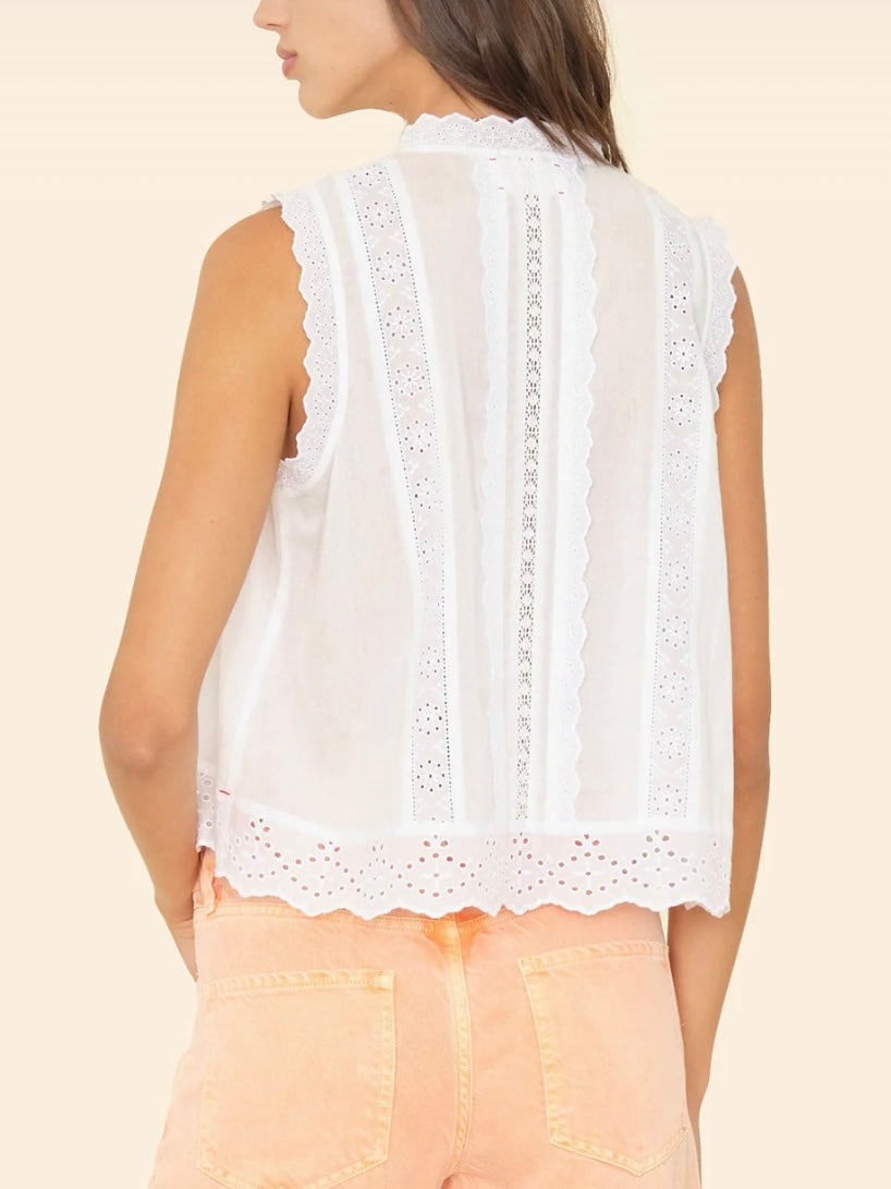 XIRENA White Lara Shirt