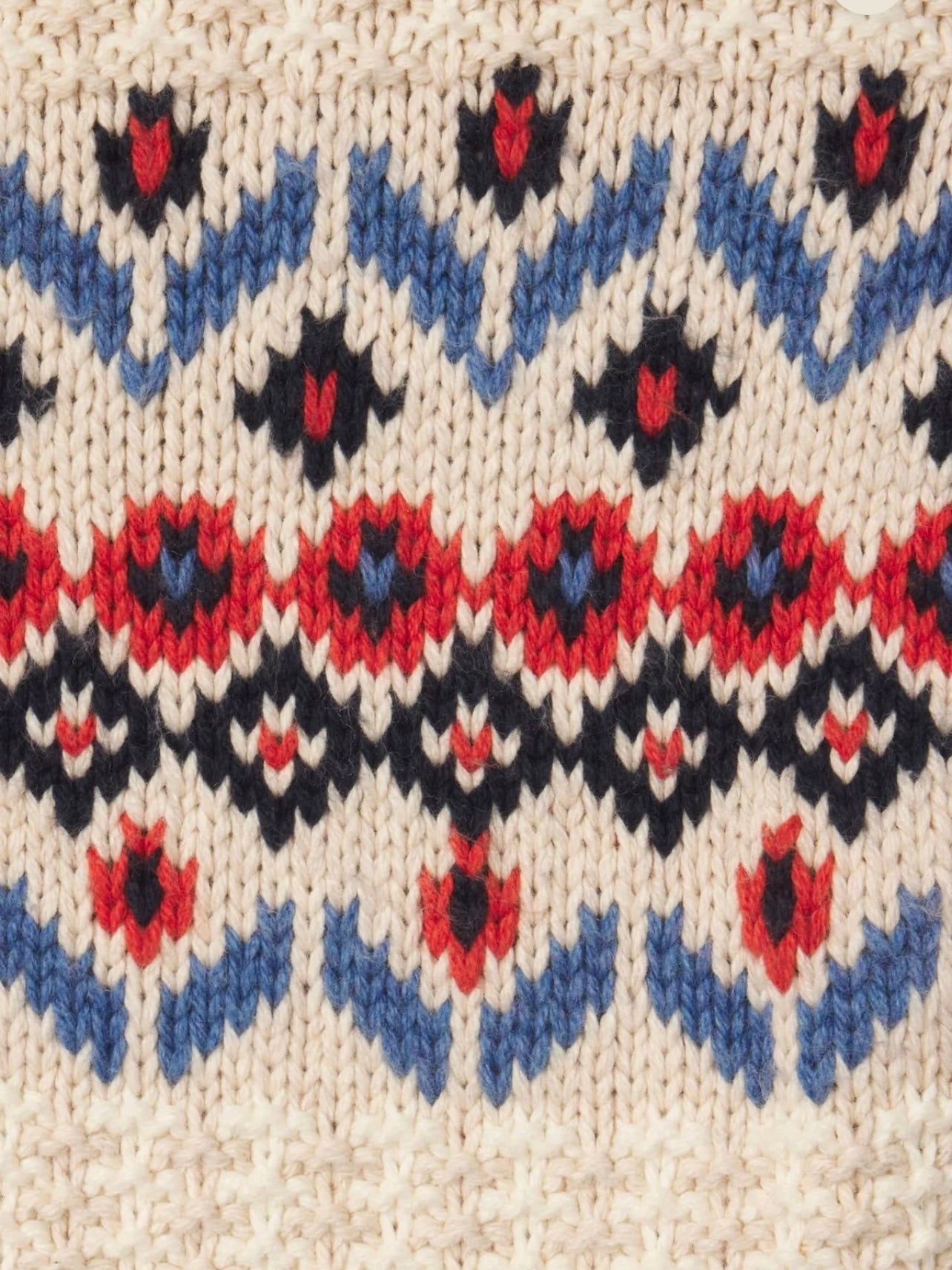 Trovata Savannah Cardigan Antique White Fairisle