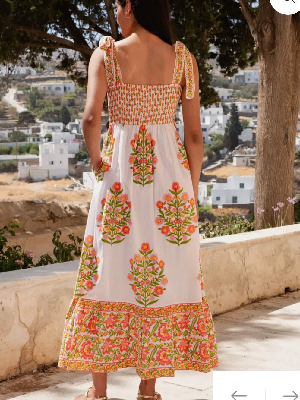 Pink City Prints Mixed Peony Elena Dress