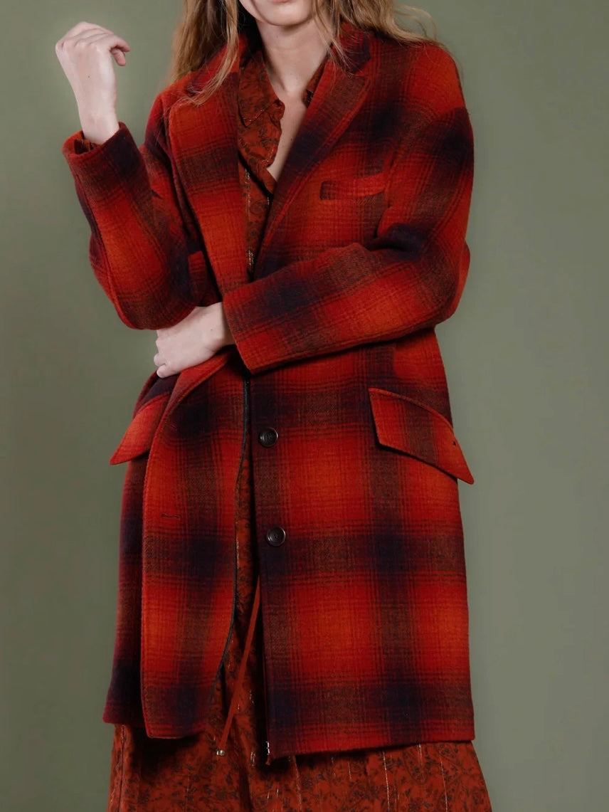 Mason's Isabel Coat in Bordeaux