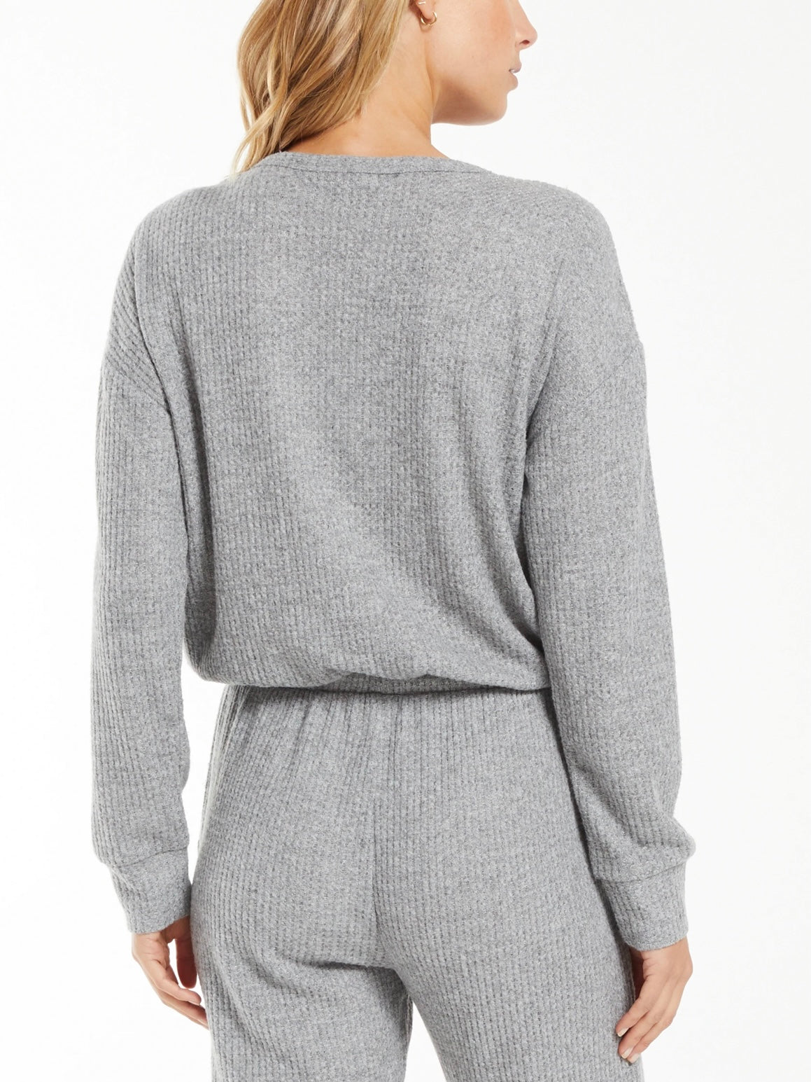 Z Supply Unwind Thermal Jumpsuit in Heather Grey