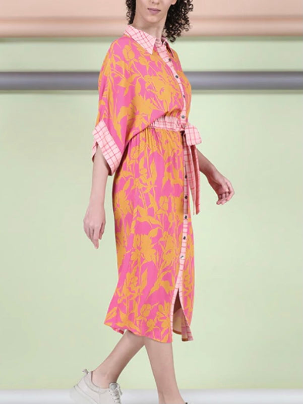 Bl^nk Tuija Shirt Dress in Pink