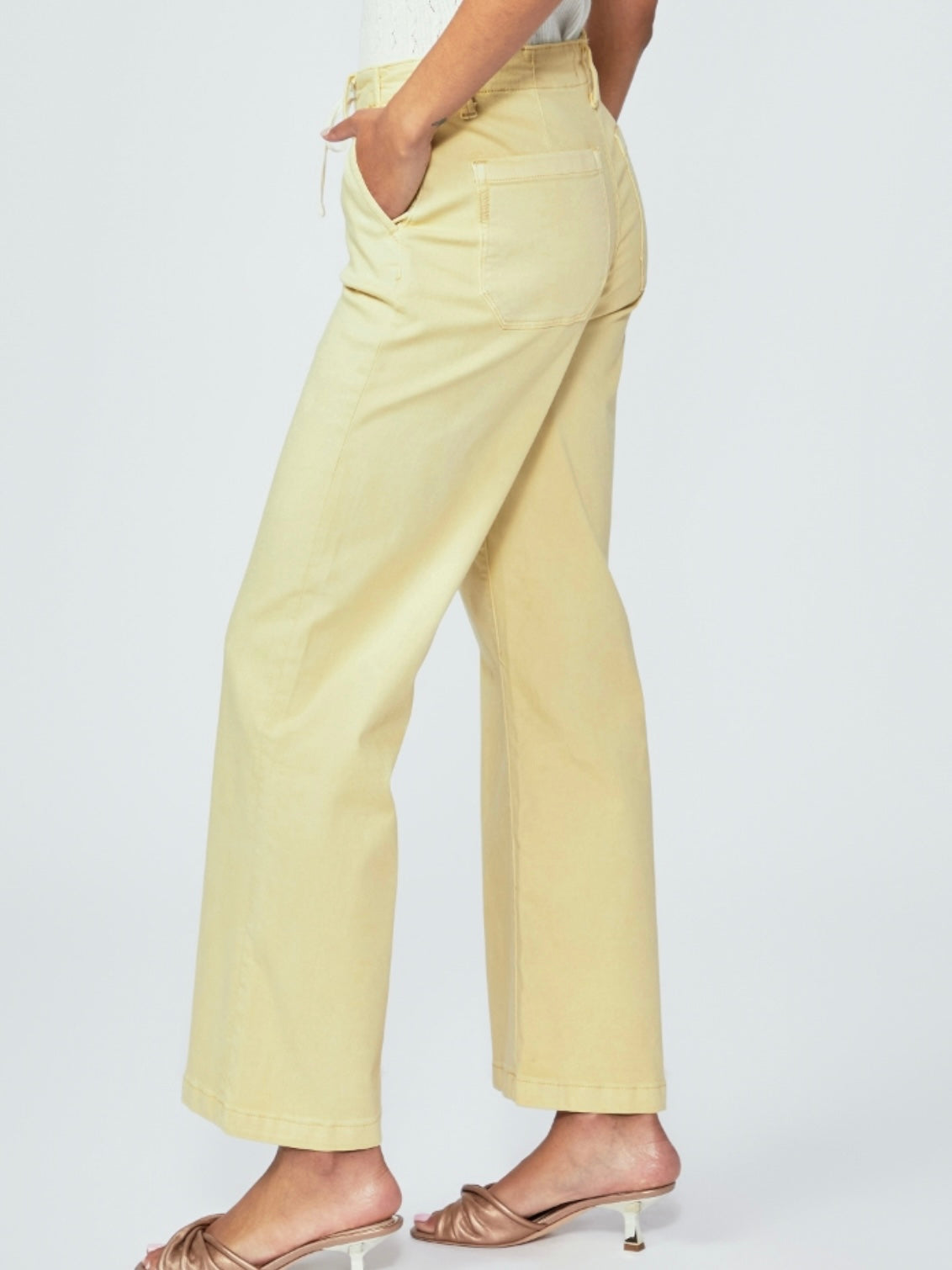 Paige Carly Vintage Pant in Vanilla Sugar