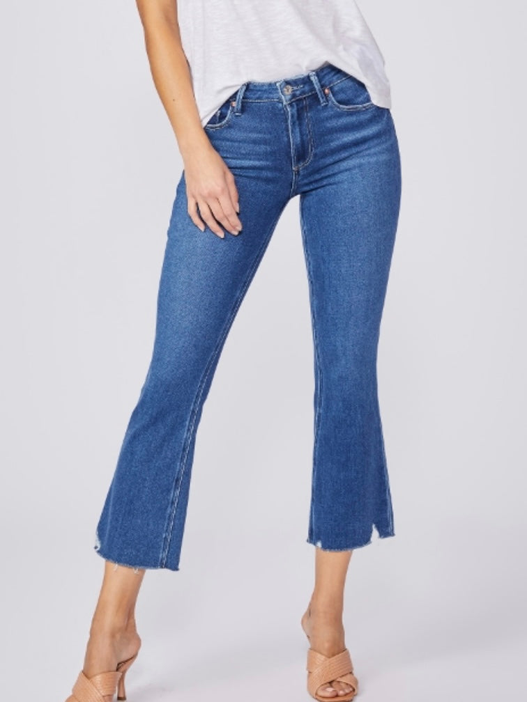 Paige Colette Crop Flare Jean in Wonderwall