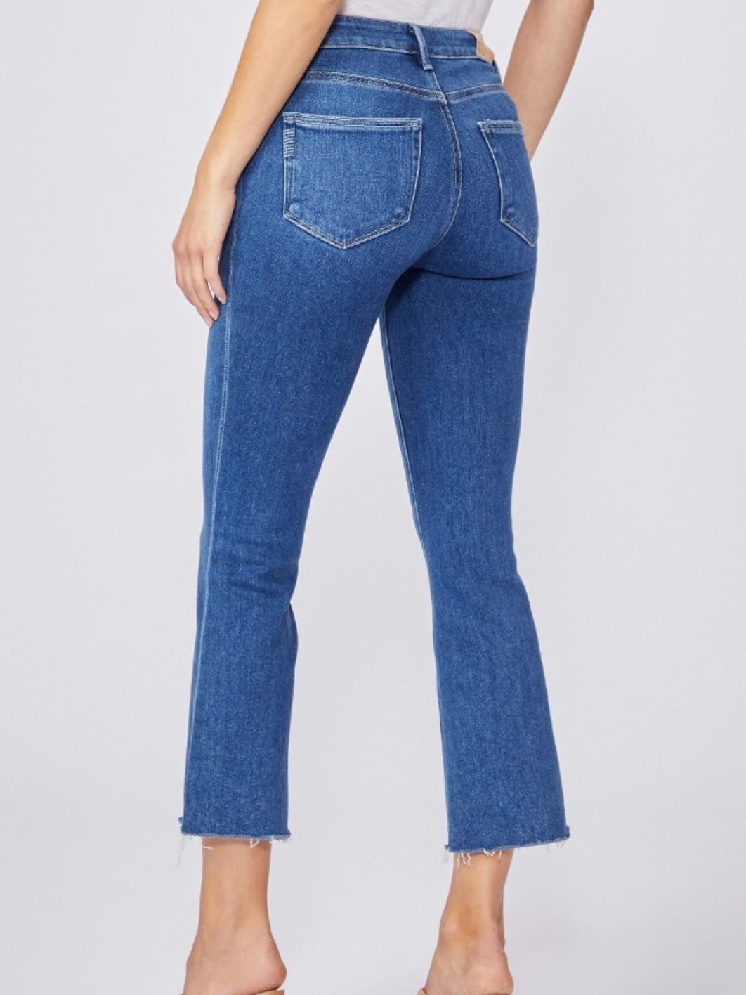 Paige Colette Crop Flare Jean in Wonderwall