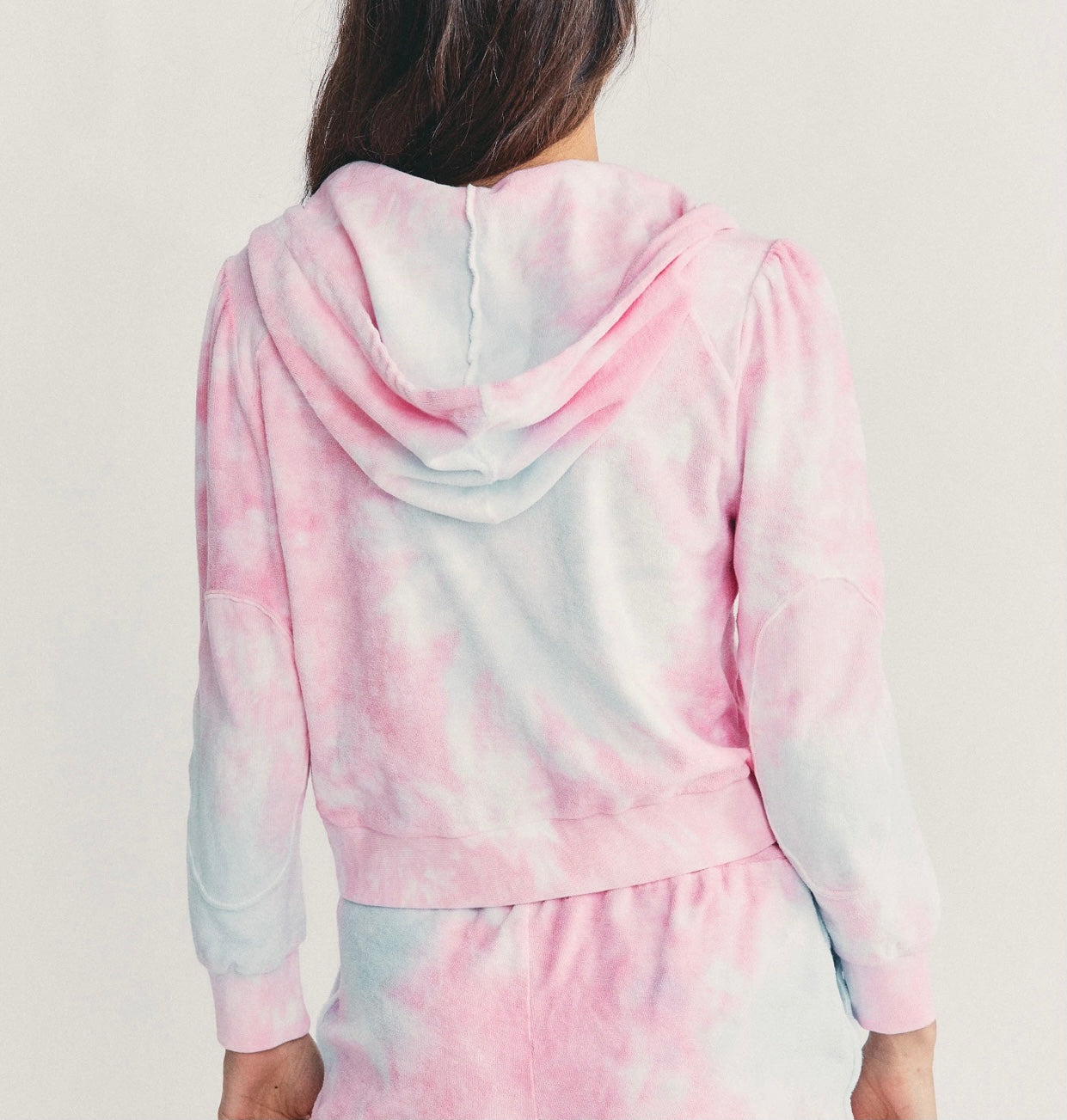 LoveShackFancy Kirby Hoodie in Cherry Fizz