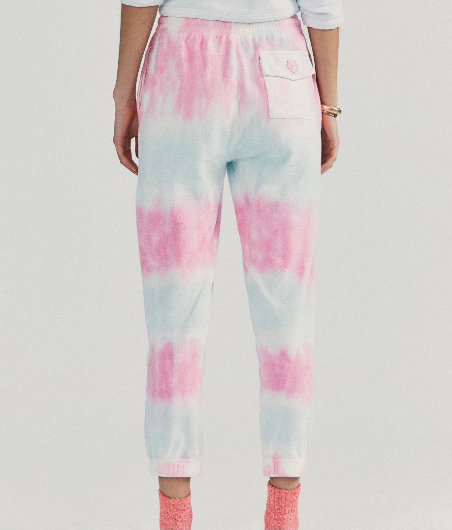 LoveShackFancy Santinella Pant in Cherry Fizz