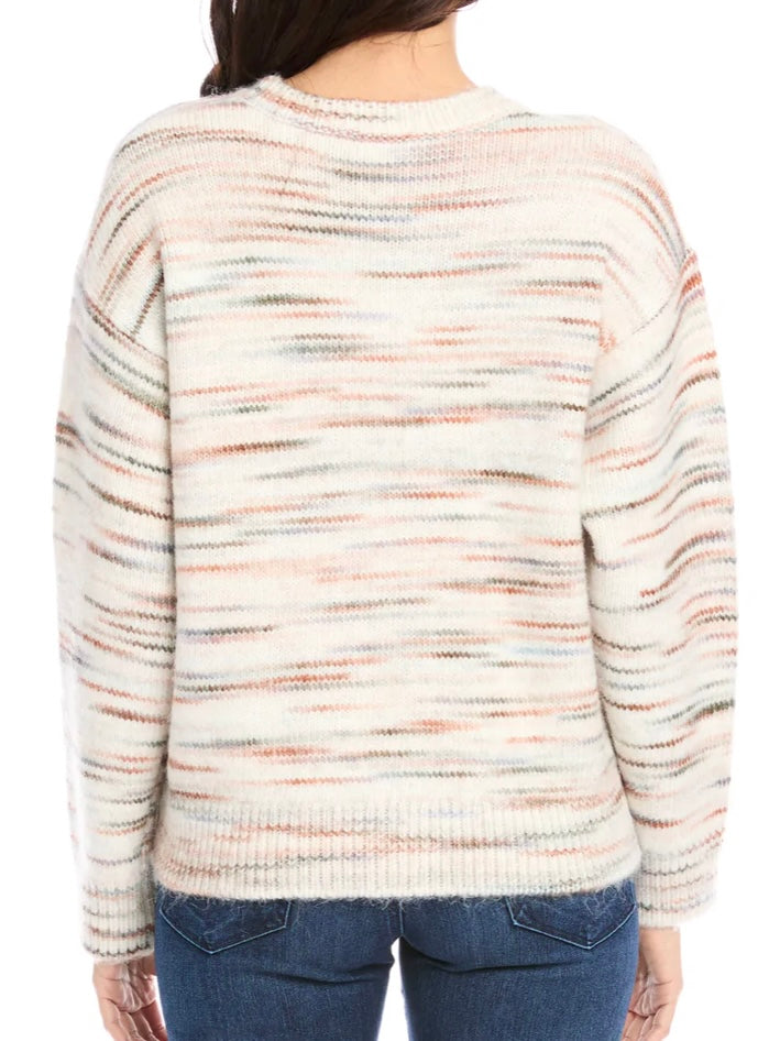 Fifteen Twenty Plush Crew Neck Sweater in Multi