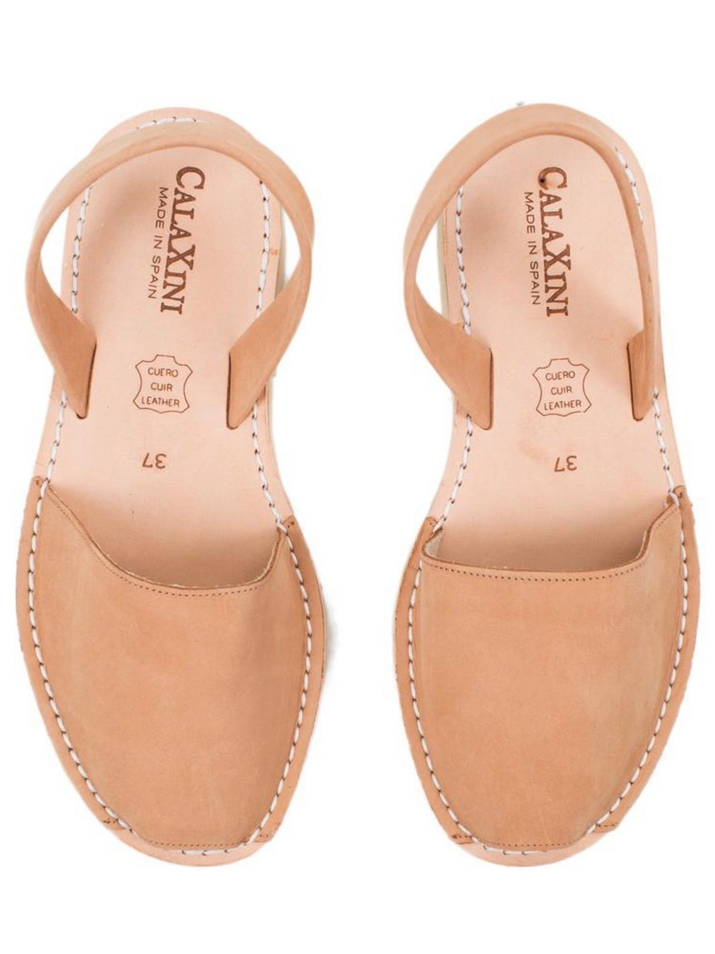 Calaxini Flat Sandal in Tan