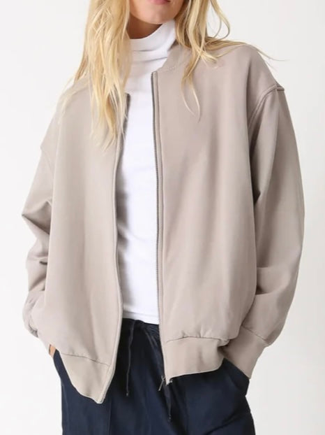 Electric & Rose Trent Bomber in Taupe