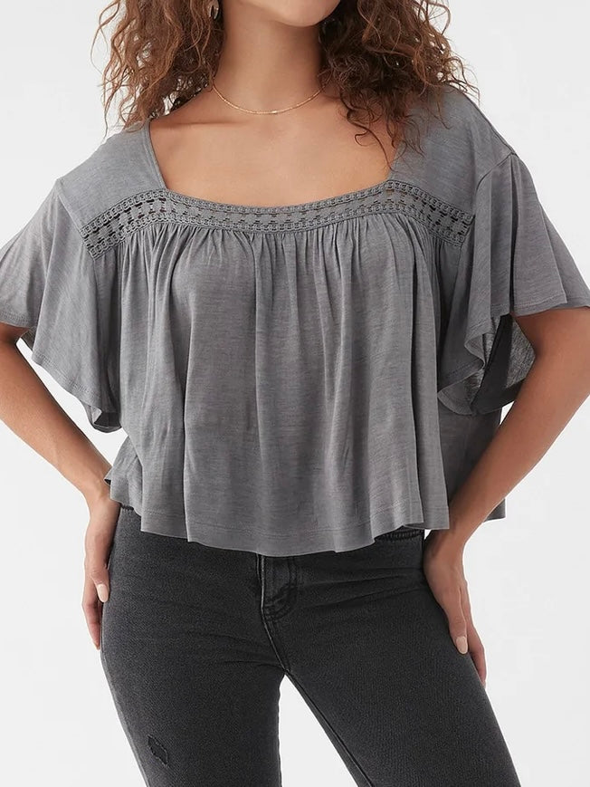 O'Neill Mariposa Top in Smoked Pearl