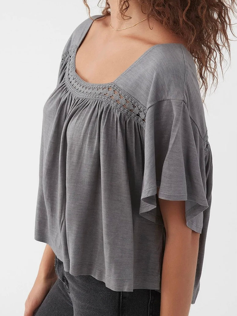 O'Neill Mariposa Top in Smoked Pearl