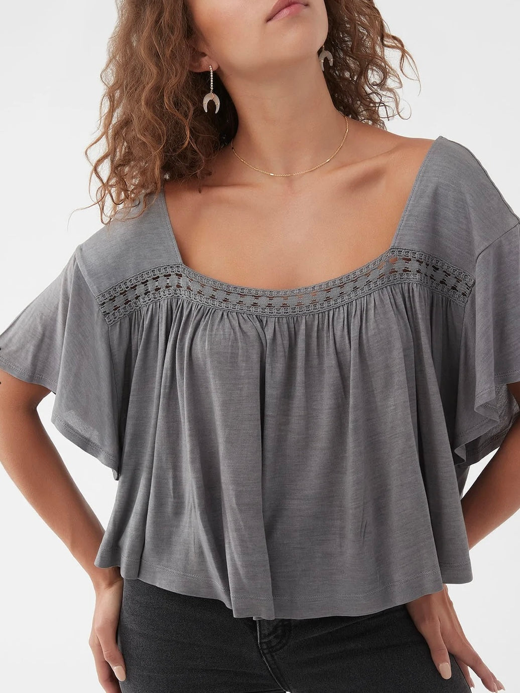 O'Neill Mariposa Top in Smoked Pearl