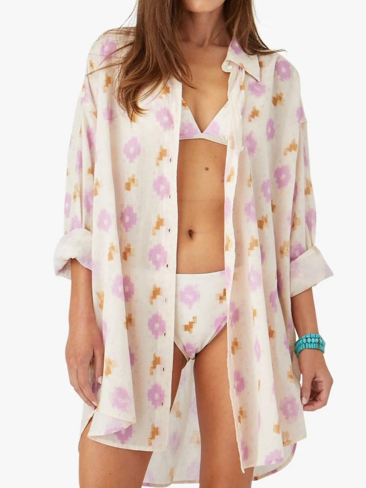 Xirena Roxy Ikat Dress in Lilac