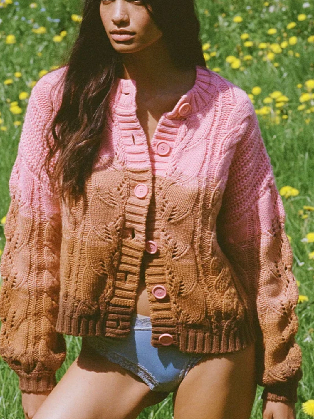 SPELL Midsummers Dream Knit Cardigan in Neapolitan – Bubble