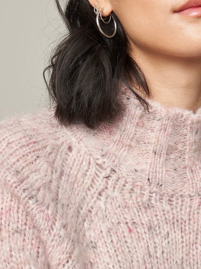 Hartford Myasa Mohair Sweater in Powder Pink