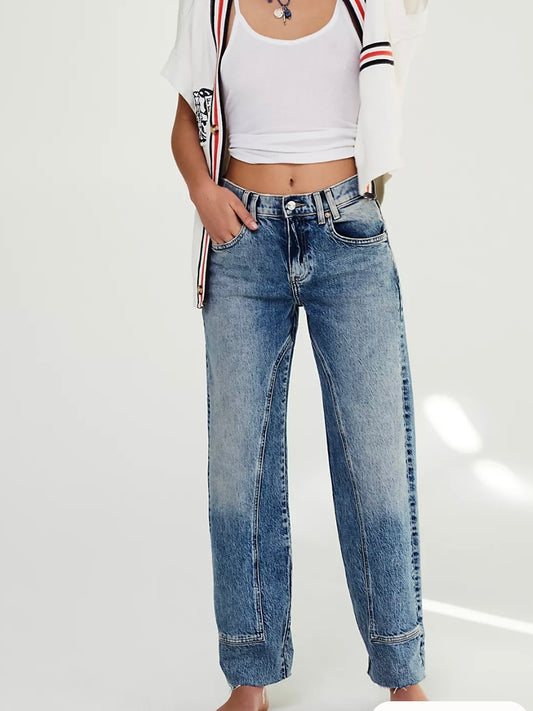 Free People We The Free Risk Taker High-Rise Jeans Mantra