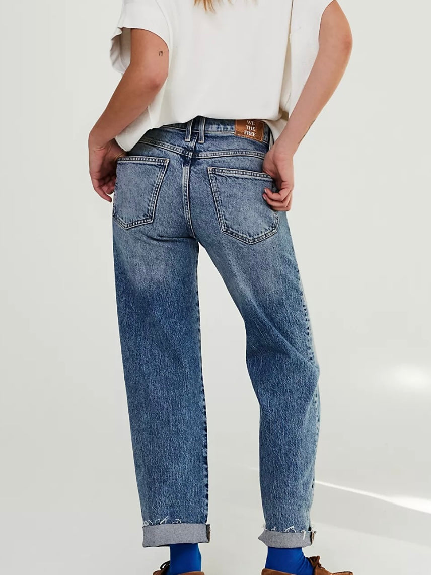 Free People We The Free Risk Taker High-Rise Jeans Mantra