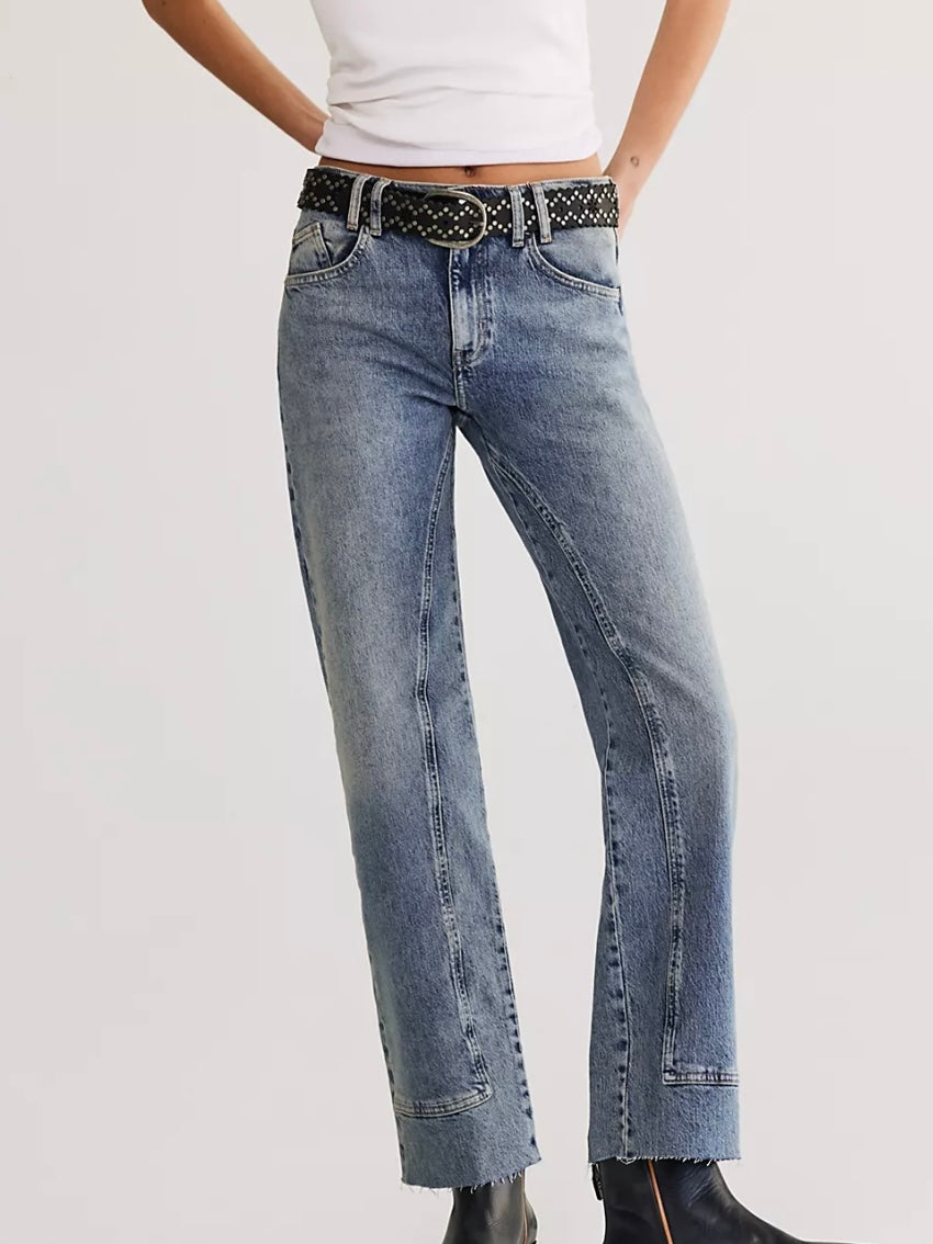 Free People We The Free Risk Taker High-Rise Jeans Mantra