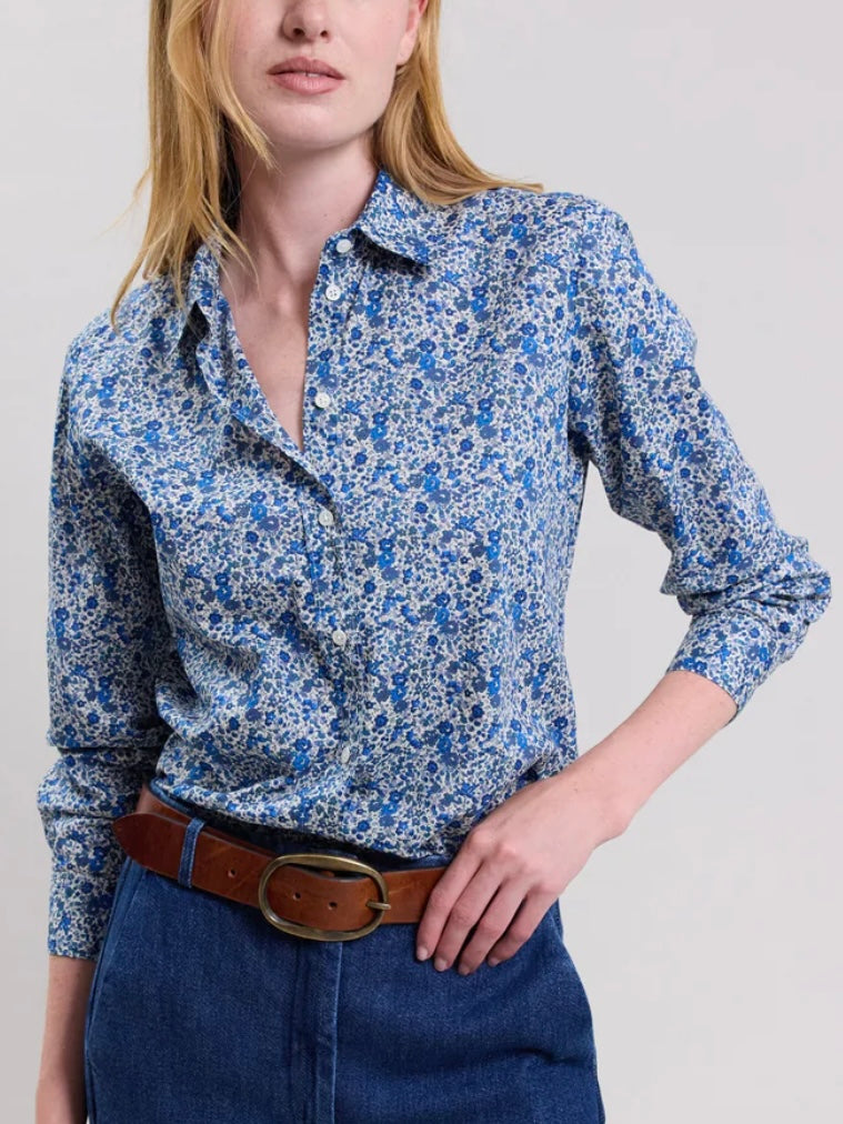 Hartford Coraz Shirt Blue Liberty