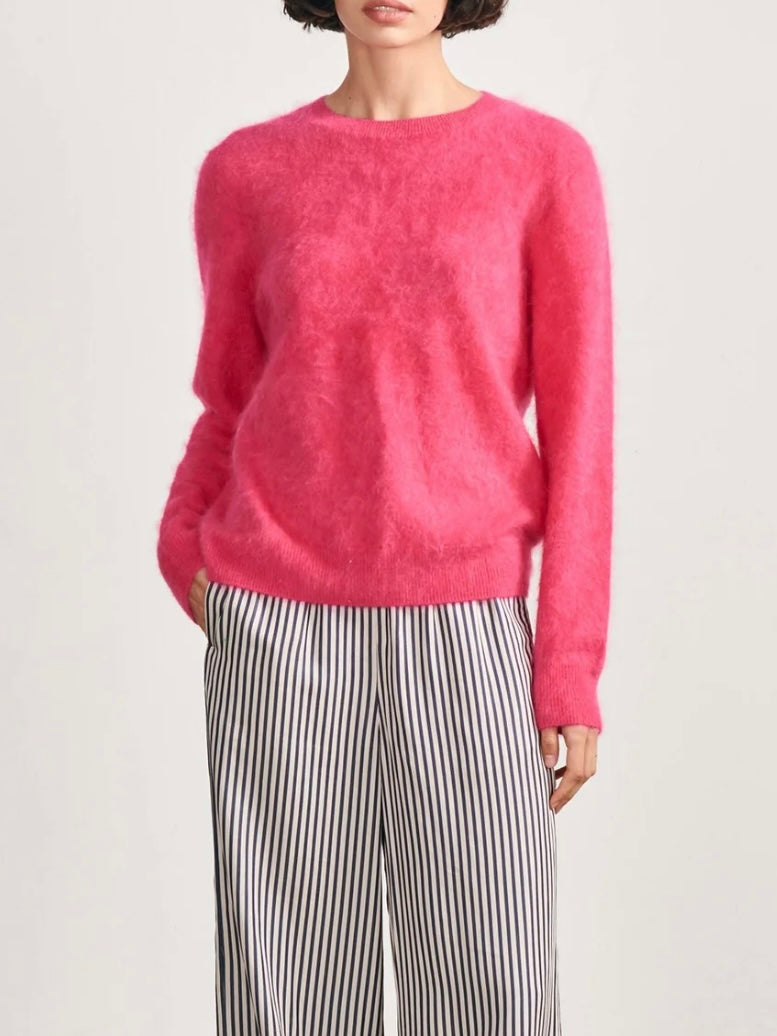 Jumper 1234 Brushed Cashmere Crew in Watermelon