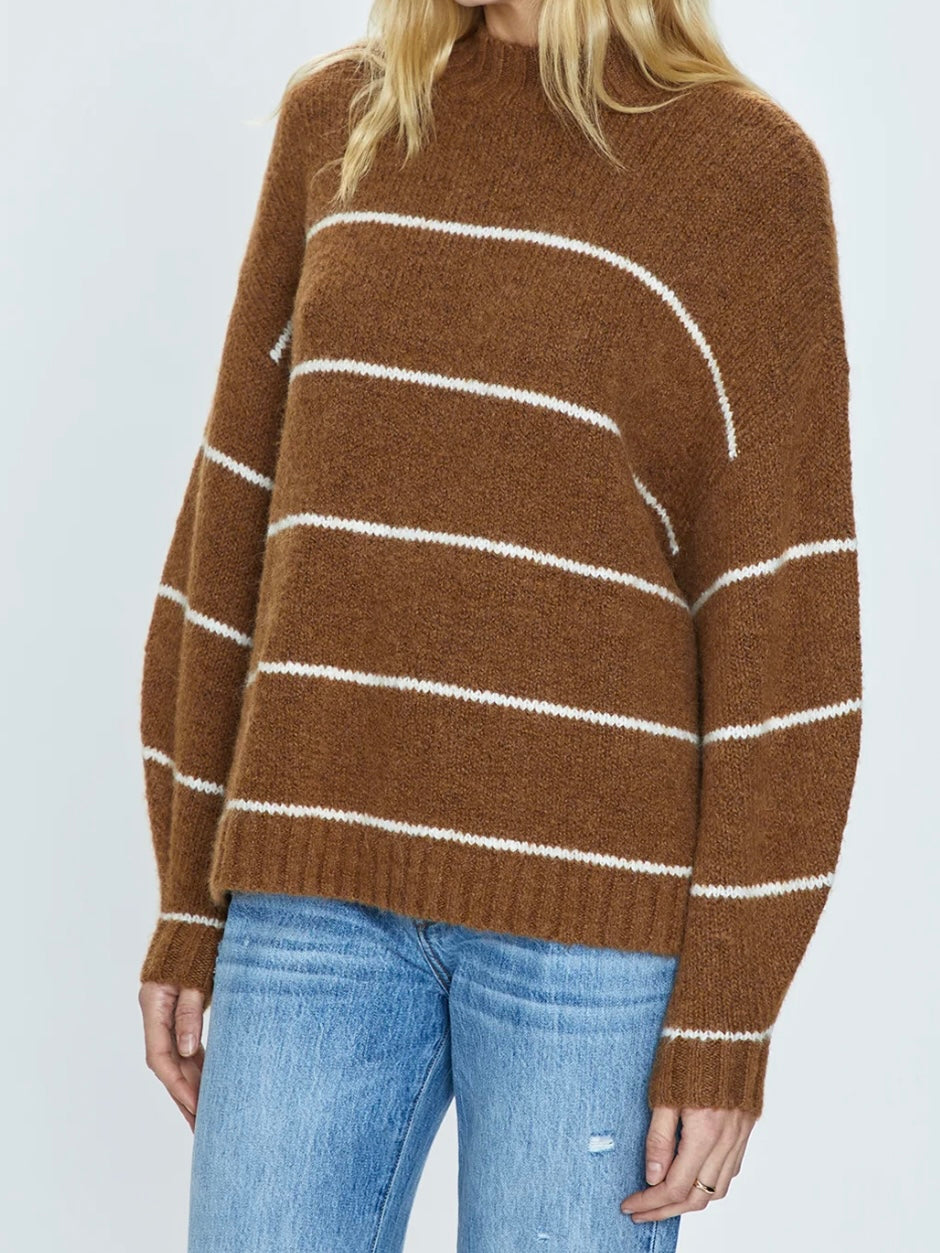 Pistola Carlen Sweater in Caramel Stripe